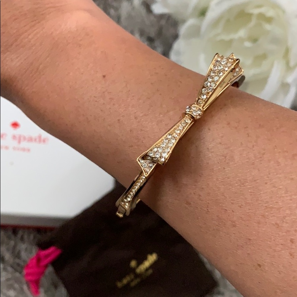 Kate Spade rhinestone bow bangle